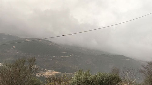 tormenta en Líbano La nieve vuelve a coronar las montañas de Líbano